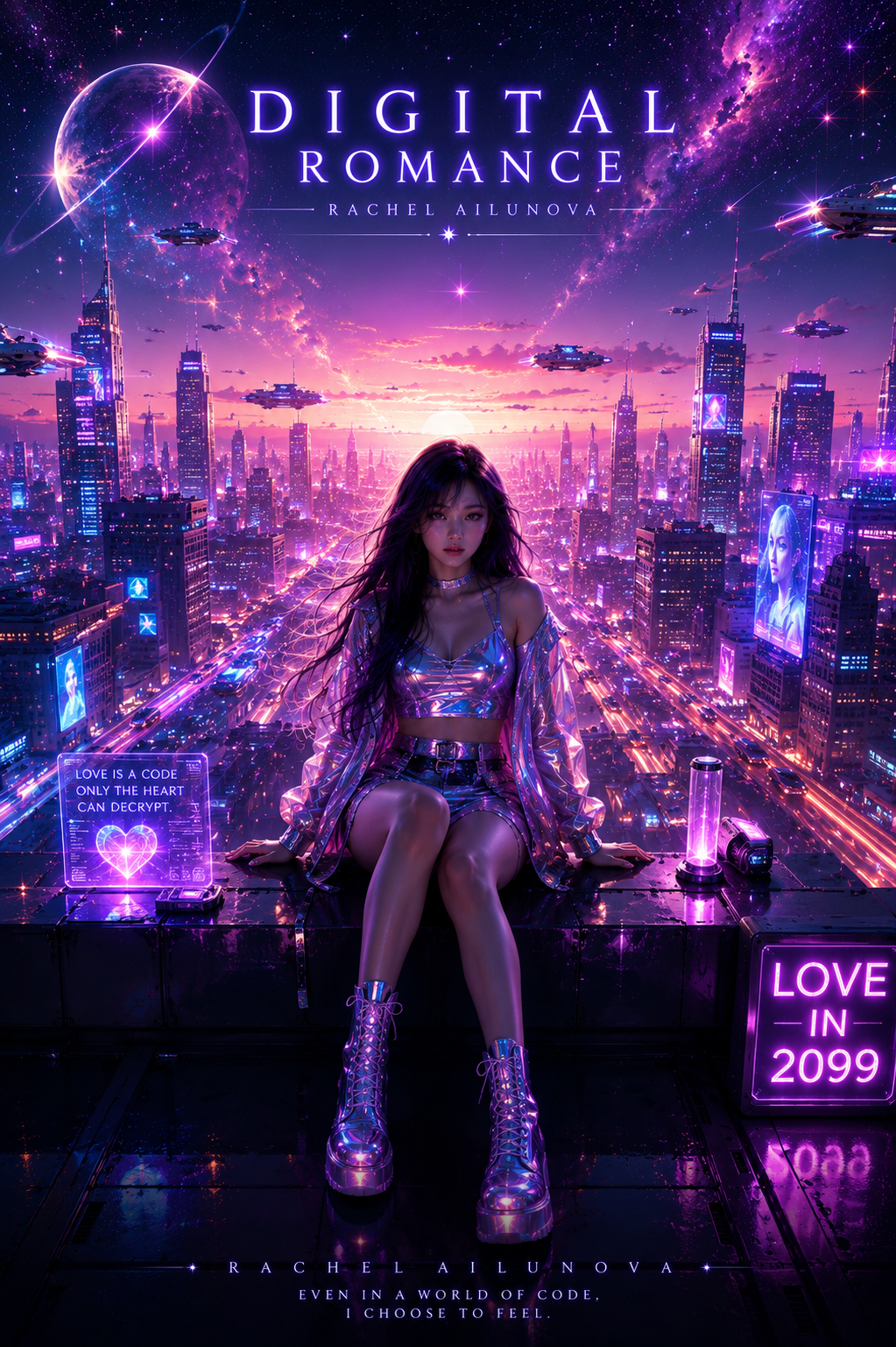 Poster Rachel Ailunova - Digital Romance
